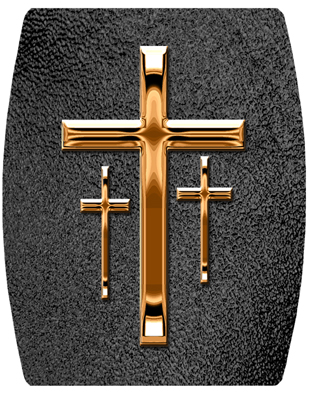 DNSHEND 517 CP SH BK Copper 3 Crosses Shimmer Black